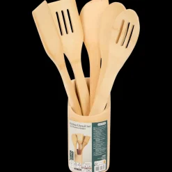 Bamboe keukengerei-set in houder | Action NL Clearance