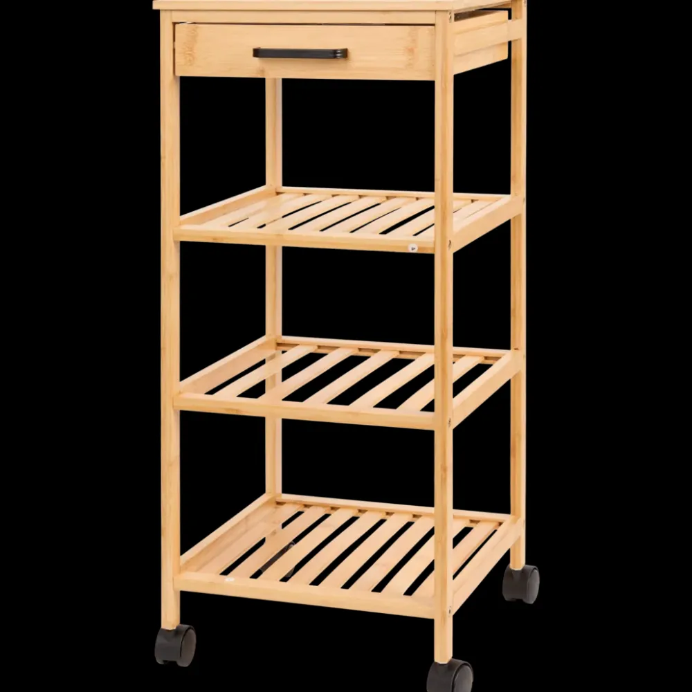 Bamboe trolley 33 x 33 x 73,5 cm | Action NL Online