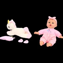 Dolly Star babypop Olivia met eenhoornknuffel | Action NL Outlet