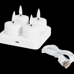 Oplaadbare theelichten wit Wit | Action NL New